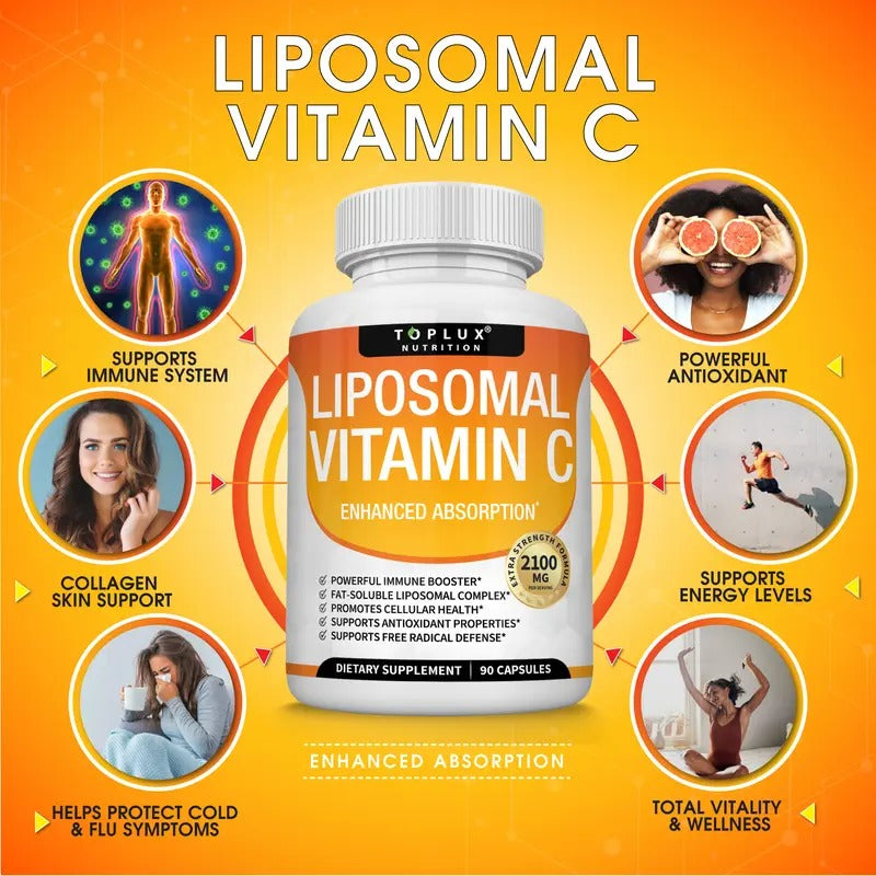 Liposomal Vitamin C Supplement 2100mg 30 Soft gels