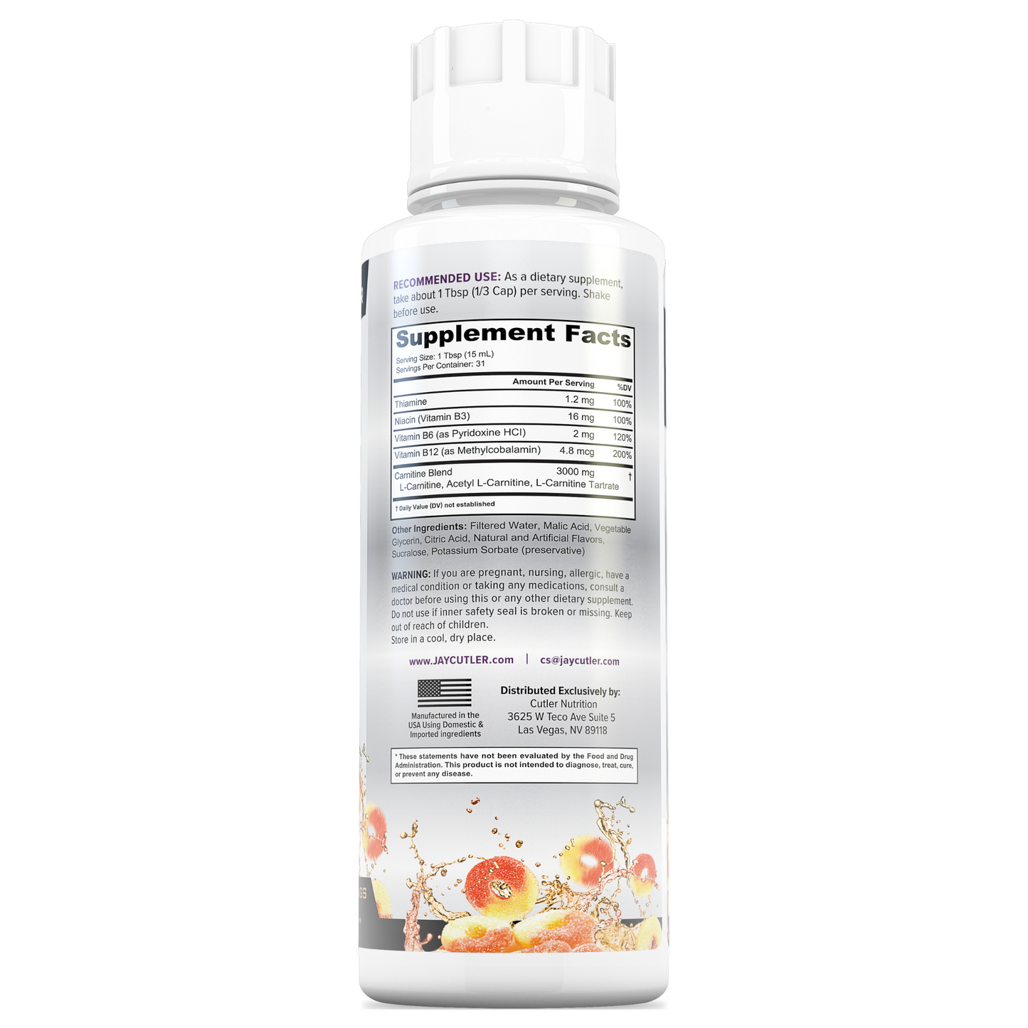Liquid L-Carnitine 3000: Metabolism & Energy Support