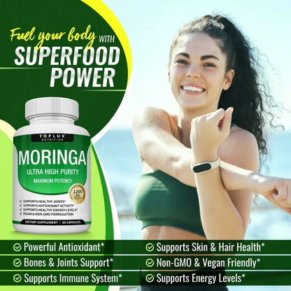 Toplux Moringa Capsules 1200mg 90 Capsules