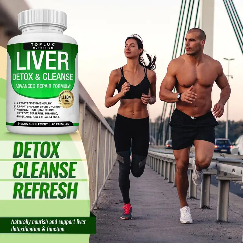 Toplux Liver Cleanse Detox & Repair – Milk Thistle, 60 Capsules