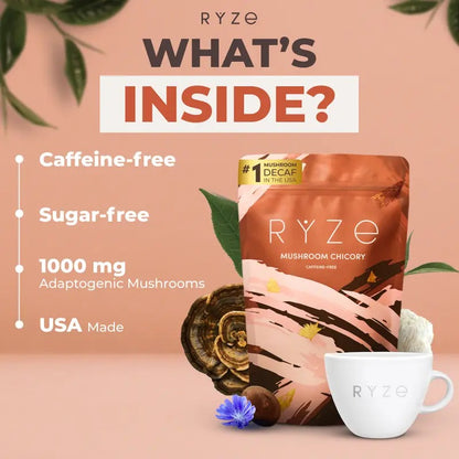 RYZE Mushroom Chicory Coffee 30 Servings
