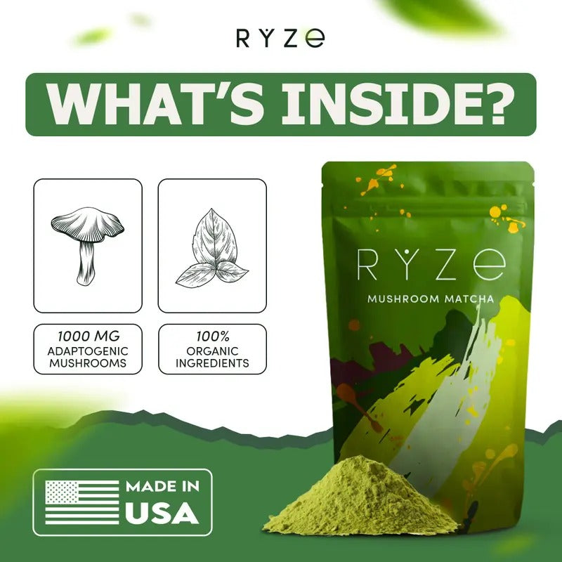 RYZE Mushroom Matcha 30 servings