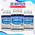Toplux Magnesium Complex Supplement 1000mg 3 Pack Bundle