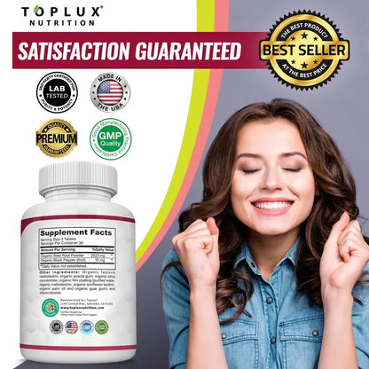 Toplux Organic Beet Root Tablets 2040mg 90 Vegan Tablets