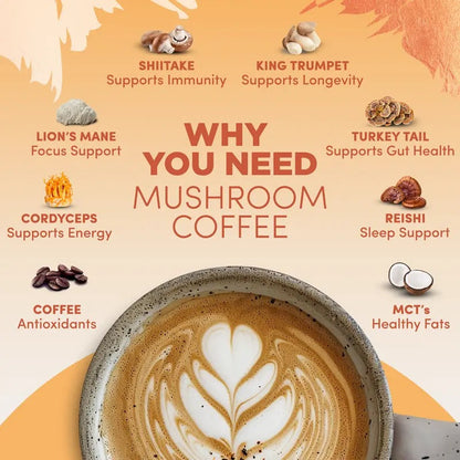 RYZE Day + Night Bundle – Mushroom Coffee & Hot Cocoa, 50 Servings