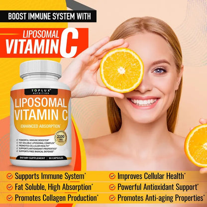 Liposomal Vitamin C Supplement 2100mg 30 Soft gels