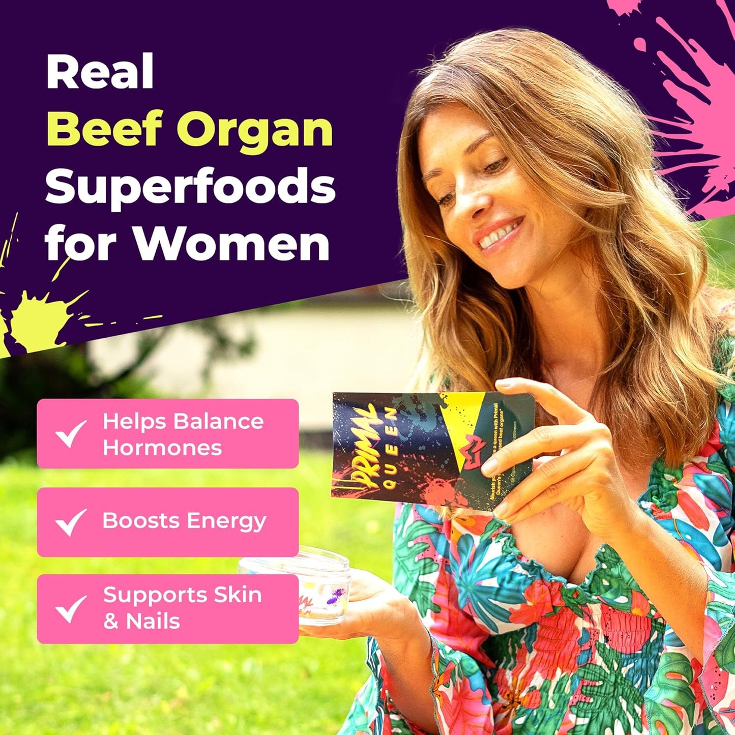 Primal Queen: Beef Organ Superfood Supplement for Women
