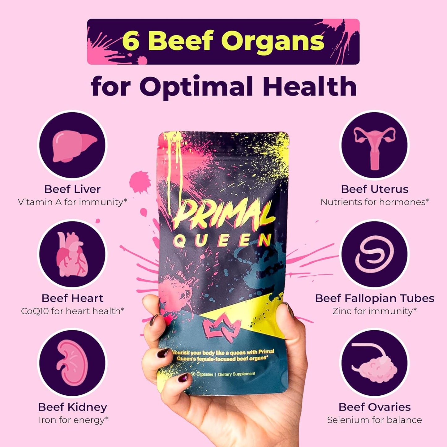 Primal Queen: Beef Organ Superfood Supplement for Women