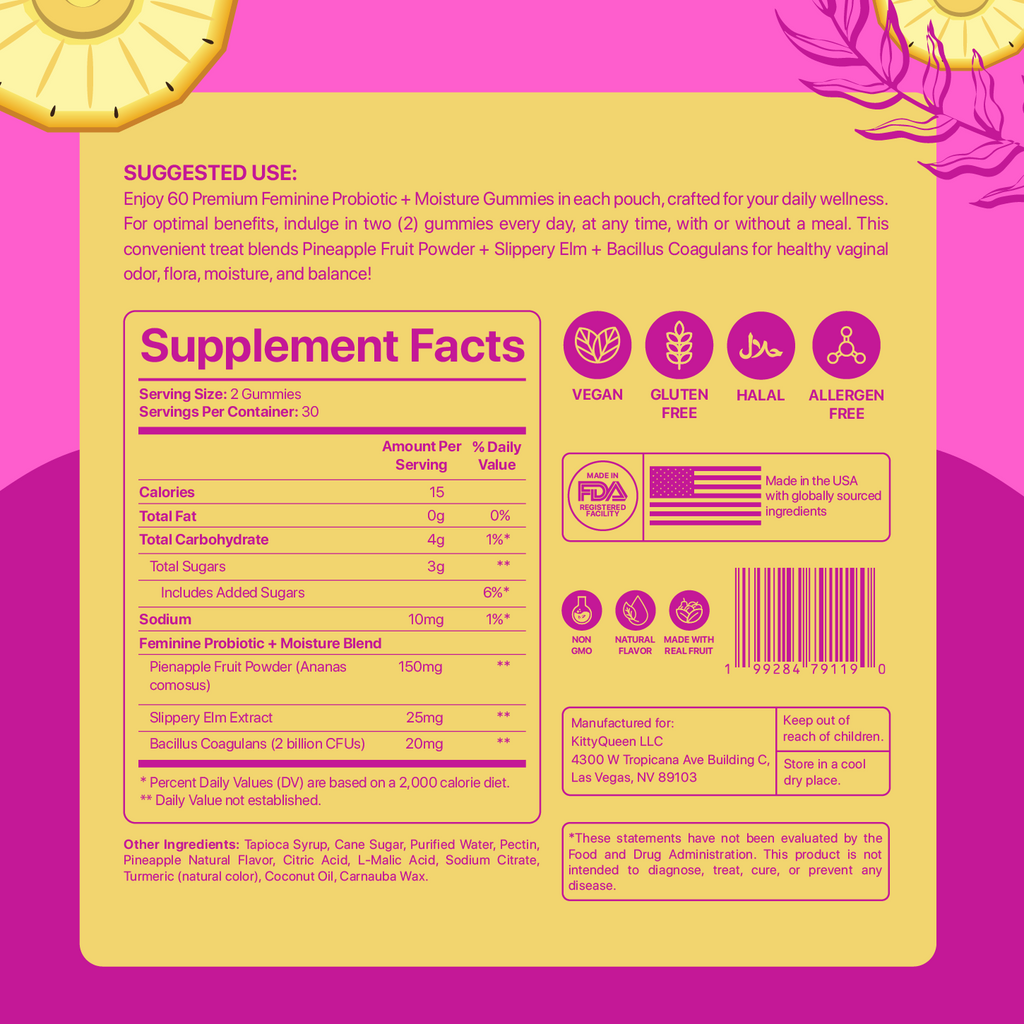 Kitty Queen™ Slippery Kitty Gummies – Feminine Health & Intimacy Support