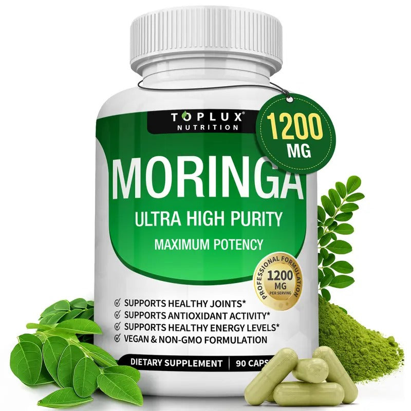 Toplux moringa capsules 1200mg USA supplement