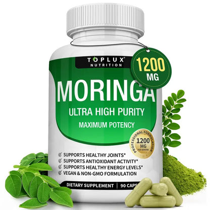 Toplux moringa capsules 1200mg USA supplement