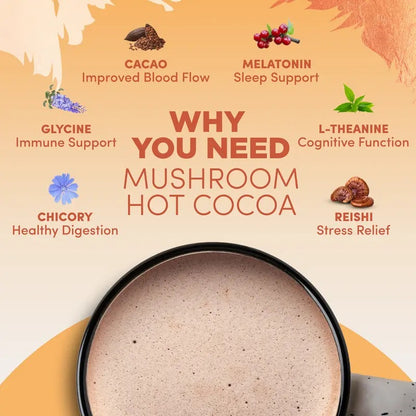 RYZE Day + Night Bundle, Mushroom Coffee + Hot Cocoa 30 + 20 servings