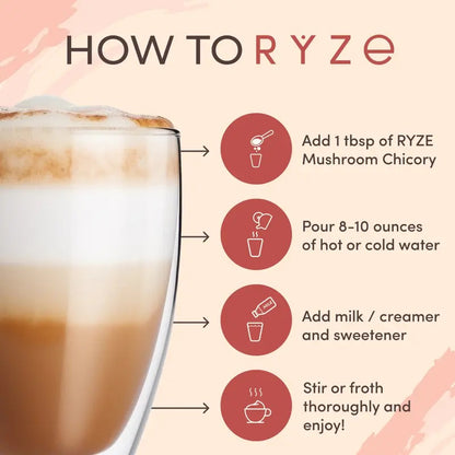 RYZE Mushroom Chicory Coffee 30 Servings
