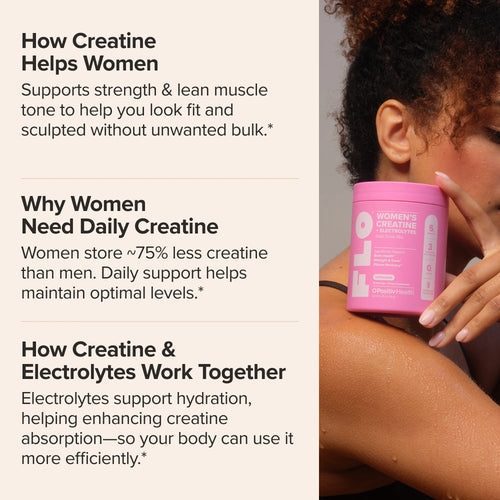 Flo Women’s Daily Creatine + Electrolytes Powder