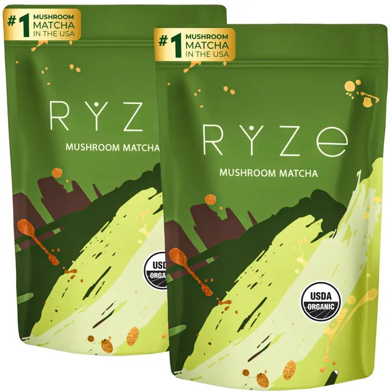 RYZE Mushroom Matcha Starter Kit 60 Servings