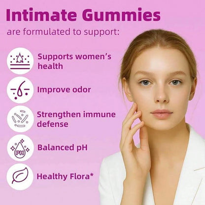 LEEFAR Women's Probiotic Gummies with Slippery Elm 60 Gummies