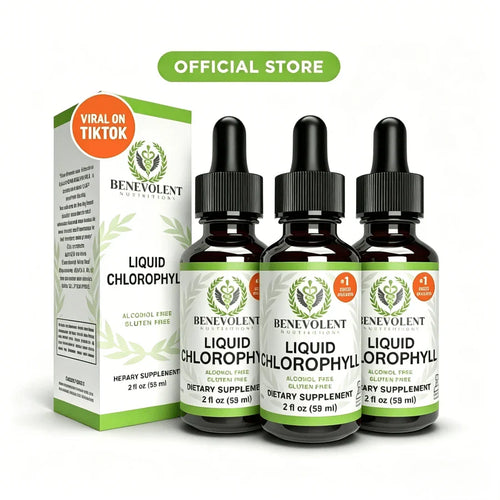 Liquid Chlorophyll Drops – Detox & Gut Health, 4-Month Supply