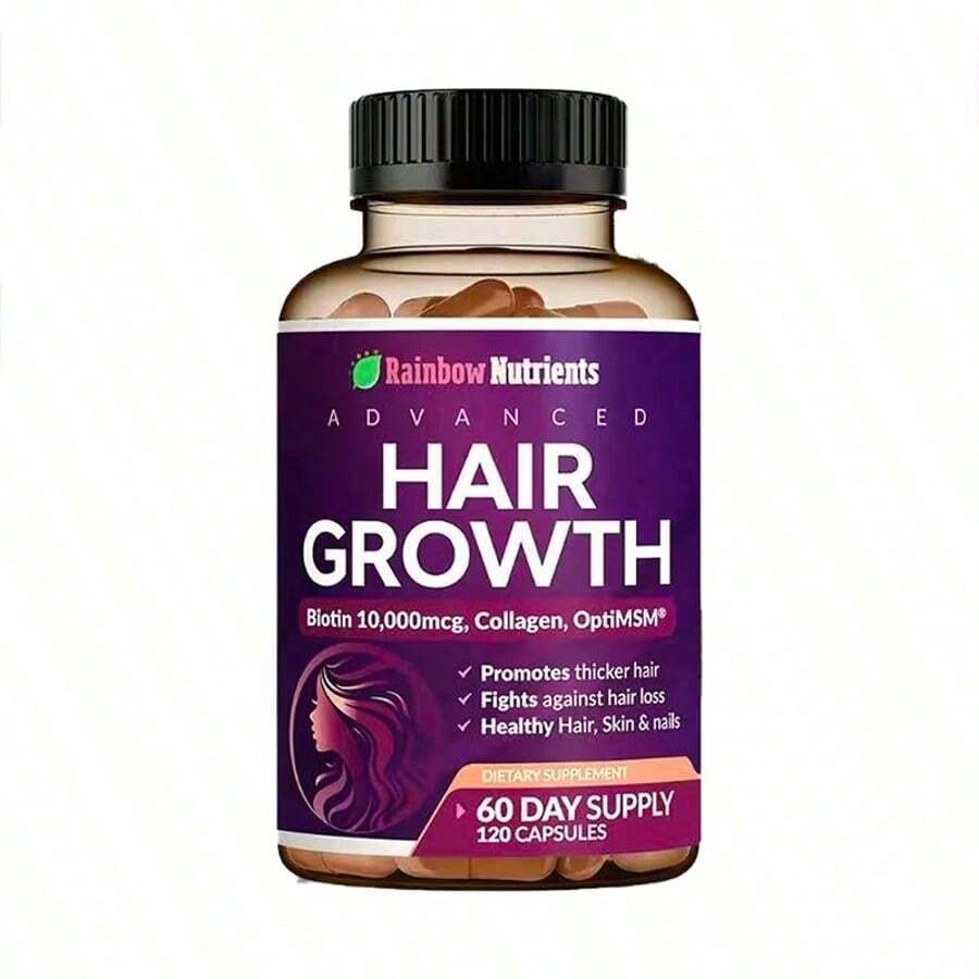 Miriyalyad 24-in-1 Hair Growth Vitamins – Biotin 10,000mcg, 60-Day Supply