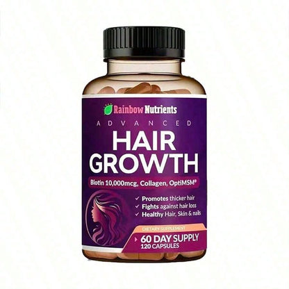Miriyalyad 24-in-1 Hair Growth Vitamins – Biotin 10,000mcg, 60-Day Supply