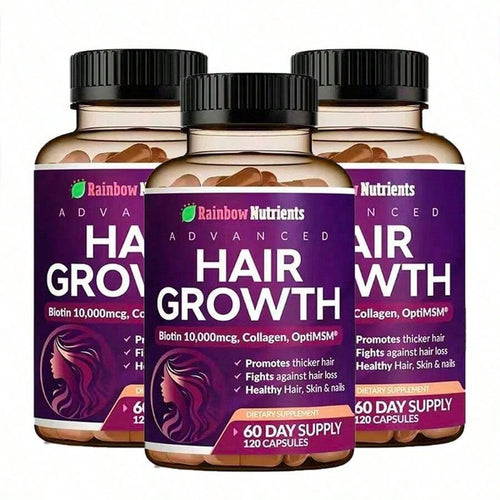 Miriyalyad 24-in-1 Hair Growth Vitamins – Biotin 10,000mcg, 60-Day Supply