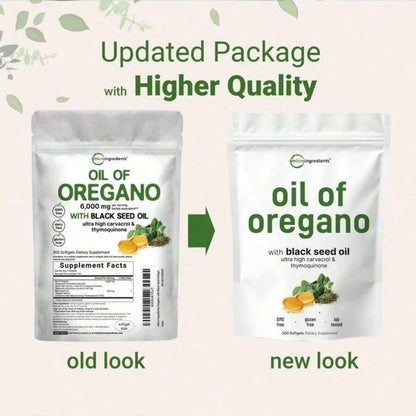 Miriyalyad Oregano Oil with Black Seed Oil Softgels