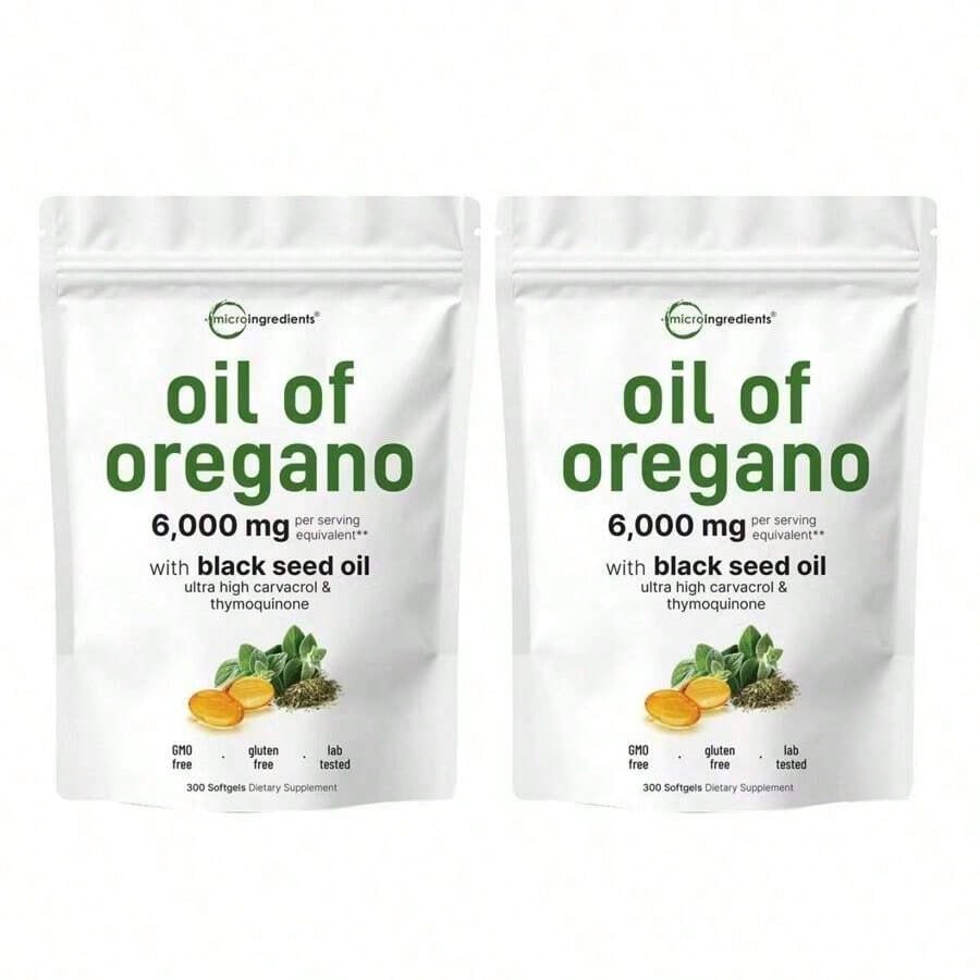 Miriyalyad Oregano Oil with Black Seed Oil Softgels