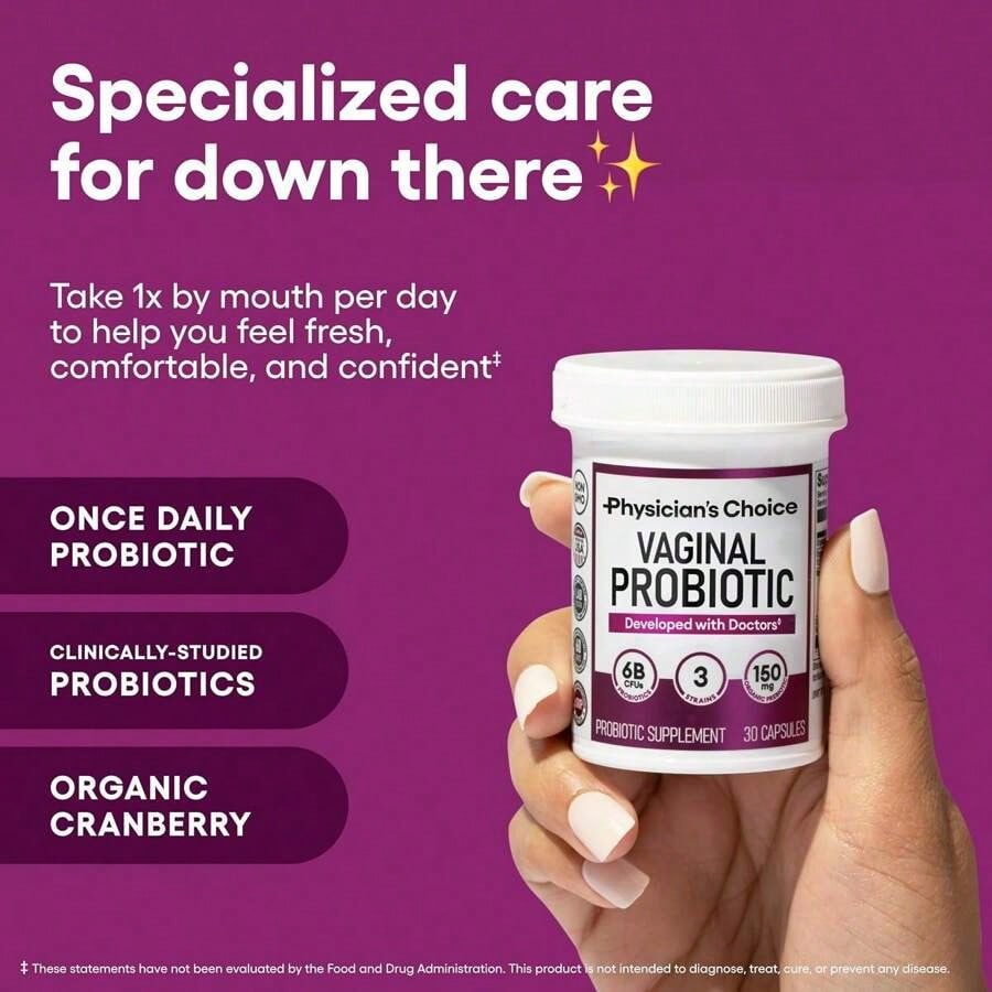 Physician's Choice Probiotics for Women – 6B CFU, 30 Capsules