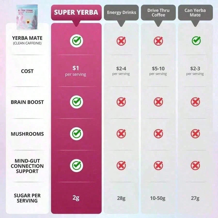 Zooone Super Yerba Mate Instant Tea – Raspberry Lemonade, 30 Servings