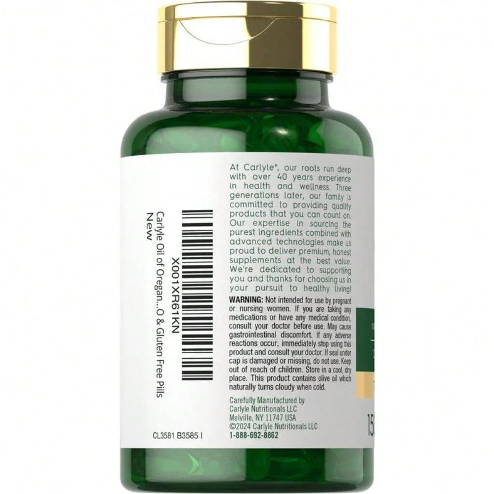 Carlyle Oregano Oil 4000mg – Carvacrol Softgels, 150 Count