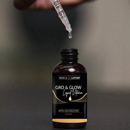 Gro & Glow Liquid Vitamins – Hair, Nails & Skin with Biotin & Collagen