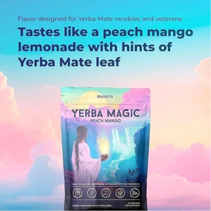 Yerba Mate Super Instant Powder Mixed DrinkYerba Mate Magic Instant Powder | Peach Mangoflavor |30 Servings
