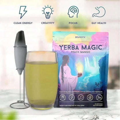 Yerba Mate Super Instant Powder Mixed DrinkYerba Mate Magic Instant Powder | Peach Mangoflavor |30 Servings