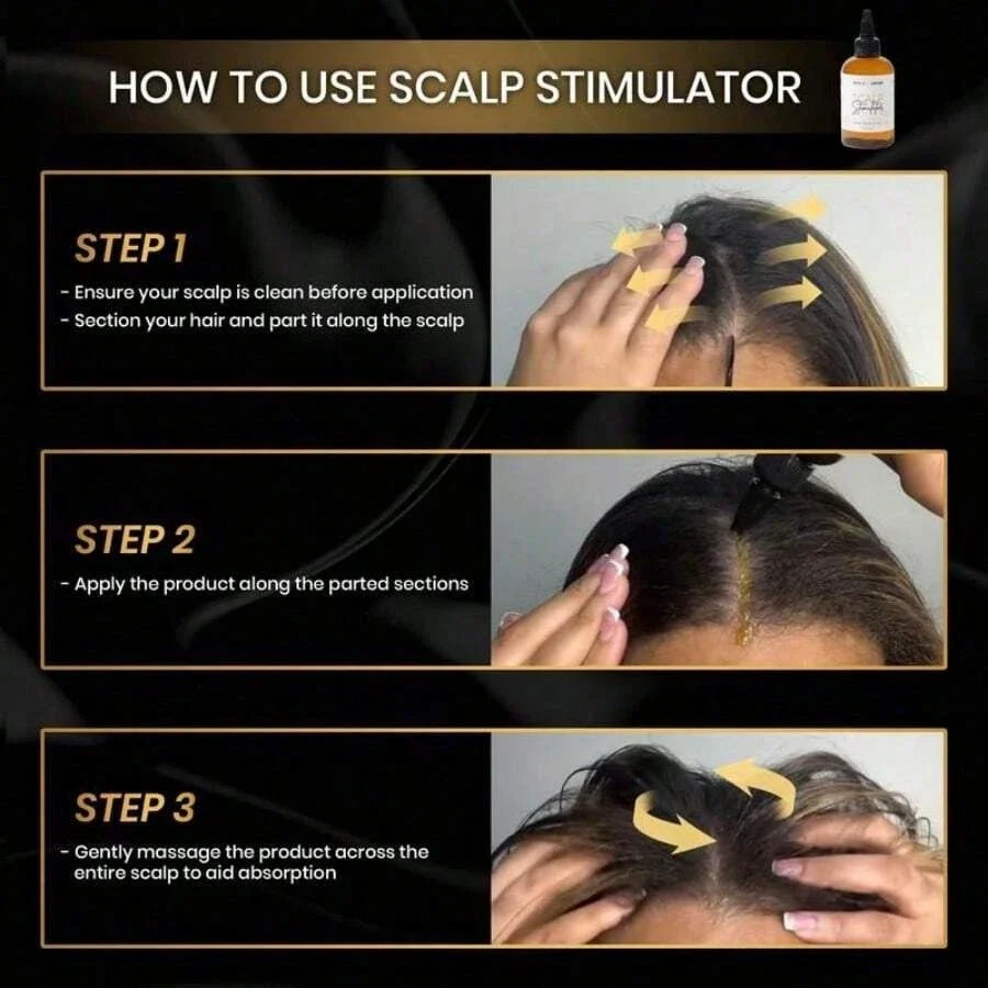 BASK AND LATHER Scalp Stimulator – Rosemary & Mint Hair Growth Oil