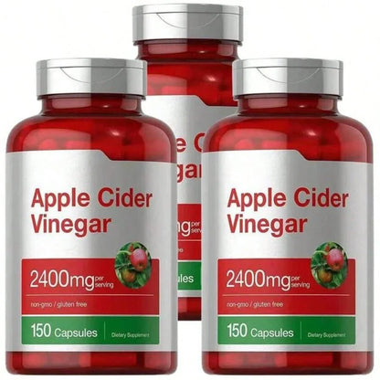 Horbaach Apple Cider Vinegar 2400mg – Non-GMO, 150 Capsules