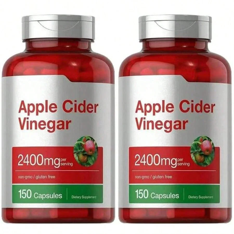 Horbaach Apple Cider Vinegar 2400mg – Non-GMO, 150 Capsules