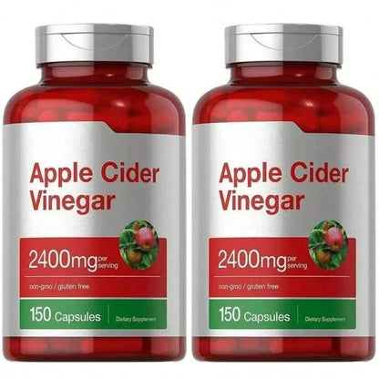 Horbaach Apple Cider Vinegar 2400mg – Non-GMO, 150 Capsules