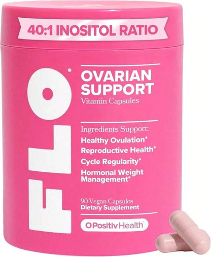 FLO Ovarian Health Support Hormone Balance Supplement For Women 90 Vegan Capsule