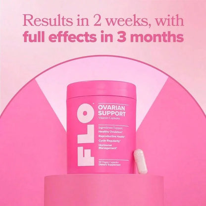 FLO Ovarian Health Support Hormone Balance Supplement For Women 90 Vegan Capsule