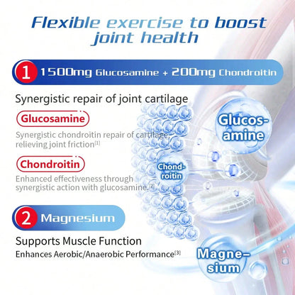 [Joint Health]Move Free Men's Advanced 7-In-1 Supplement | Glucosamine & Essential Nutrients For Joint, Muscle & Energy Health, 120ct