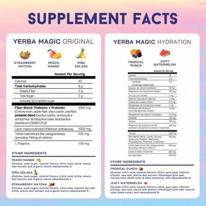 | Yerba Mate Instant Tea Powder | 20, 24, Or 30 Servings | Multiple Flavors Available
