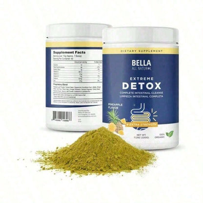 Bella Pineapple Colon Cleanse – High Fiber Detox Powder For Digestive Health & Gut Support| 400g| 40 Servings