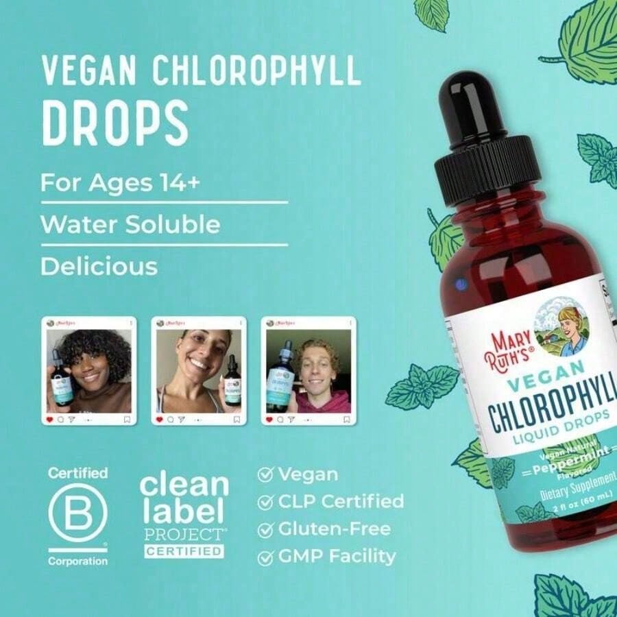 Mary Ruth's Daily Liquid Hair Formula| Blueberry Pomegranate| 16 FL Oz (473 ML)| Sugar-Free| With SesZenBio™| Supports Thicker Hair, Hair Health & Skin| Vegan