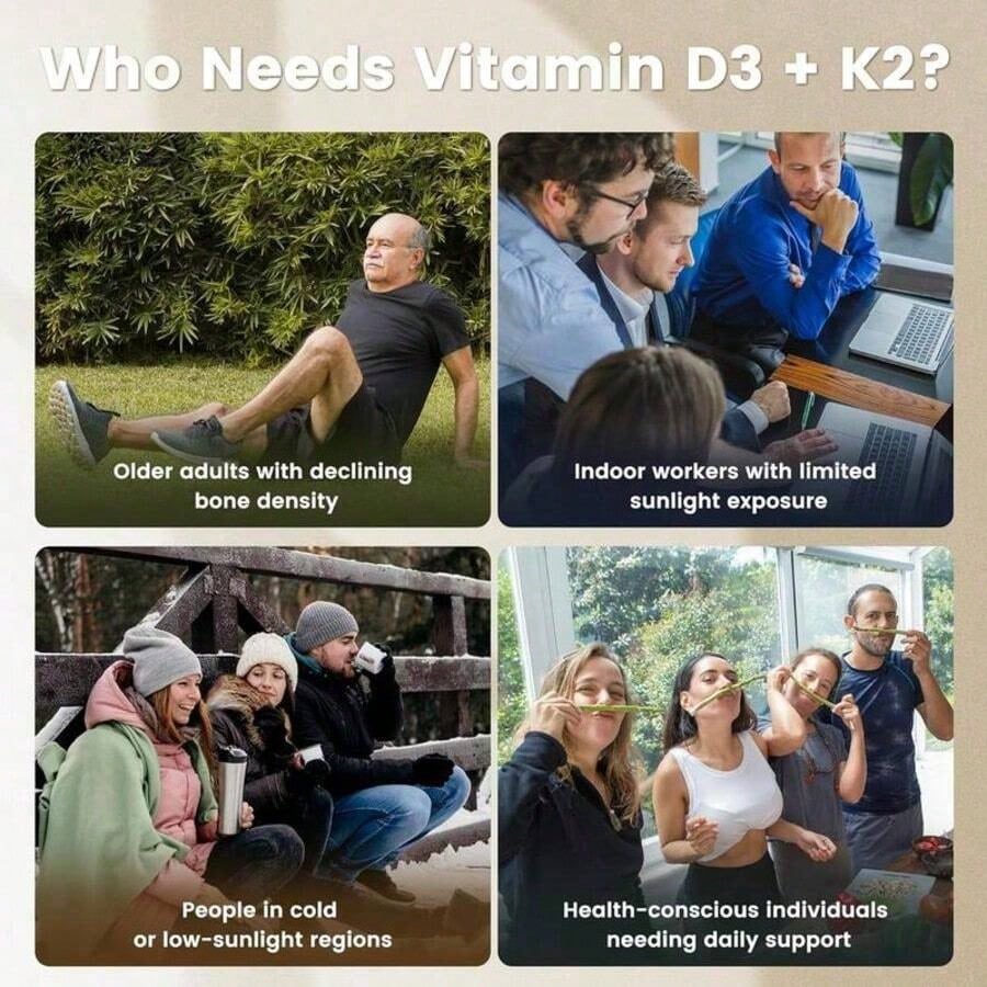 VEV Corefeel Vitamin D3 K2 10000 , 300 Virgin Coconut Oil Softgels,2in 1 Vitamins Supplement D & K, Dietary Supplemental Pack