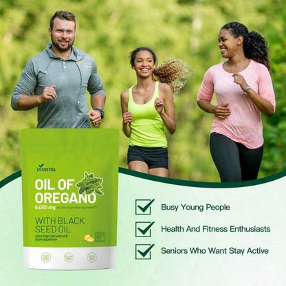 Oil Of Oregano Softgels With Black Seed Oil| Organic Formula With Carvacrol & Thymoquinone| Immune & Respiratory Support| Non-GMO|300 Capsules