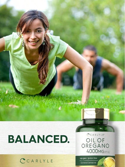 Carlyle Oregano Oil Softgels –Equivalent To4,000 Mg OfOregano Leafper Serving | Contains Naturally-Occurring Carvacrol | Mediterraneanand Wild Harvested | Quick ReleaseSoftgels | 150 Quick-Release Capsules