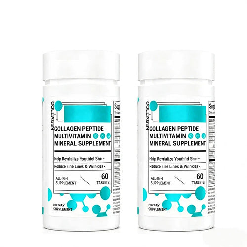 Collagen Peptide Multivitamin Supplement, With Vitamin D3, C, E, B Complex, Probiotics & Minerals, All-In-One Daily Collagen Pills For Adults, 60 Tablets