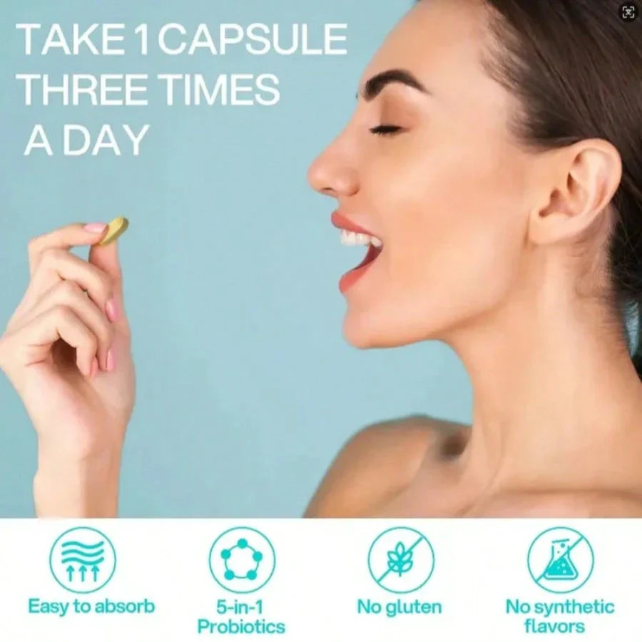 Collagen Peptide Multivitamin Supplement, With Vitamin D3, C, E, B Complex, Probiotics & Minerals, All-In-One Daily Collagen Pills For Adults, 60 Tablets
