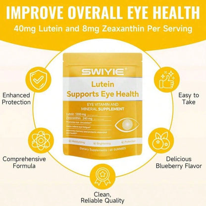 Eye Care Zeaxanthin Astaxanthin Gummies Blue Light Shield Berry 60