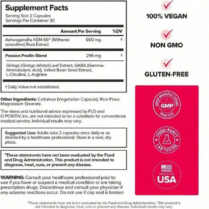 URRVaginal Moisture & Mood – Formulated To Support Vaginal Moisture, Mood & Relaxation – With KSM-66 ® Ashwagandha, Ginkgo Biloba, Mucuna Pruriens, And GABA – 30 Servings