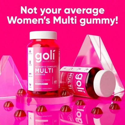 Women's Complete Multi Gummies All 13 Essential Vitamins, All B Vitamins, Vitamin Zinc, Biotin And More. Healthy Hair, Skin & Nails, Eyes, Immune, Brain & Nervous System, Heart Health. Gluten-Free, Vegan, Non-GMO, And Gelatin-Free.